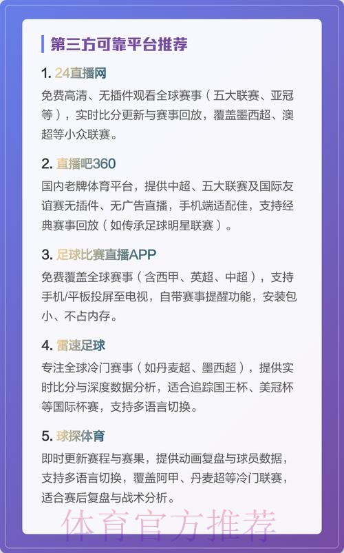 世界杯直播观看平台推荐